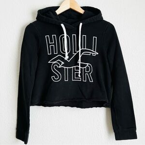 HOLLISTER Cropped Hoodie Sweatshirt Women/Juniors S